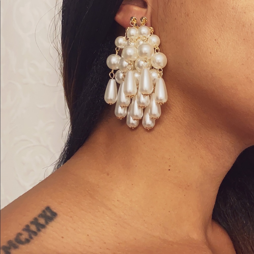Pearl Chandelier Earrings